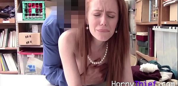  Cop Caught Teen Stealing  And Punishes Her- Ella Hughes